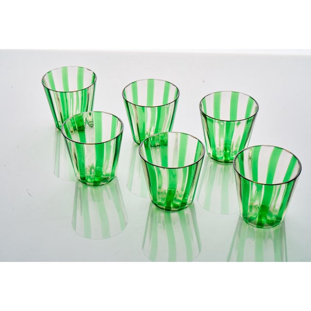 Italian Crystal Glasses by Mariana Iskra, 2004, Set of 6, in Flawless conditions. Designed 1950 to 1959 This piece has an...