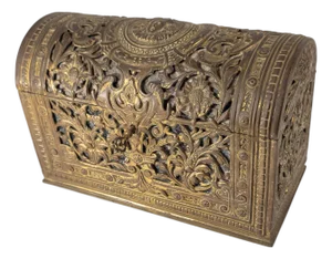 Early 20th Century Gilt Bronze Neoclassical Style Casket Box