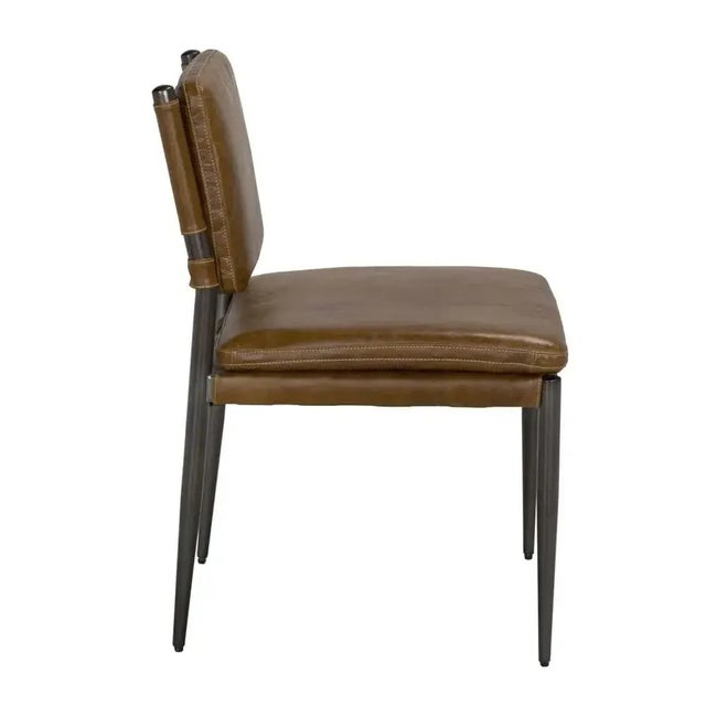 Mid-Century Modern Wooster Dining Chair, Brown For Sale - Image 3 of 4