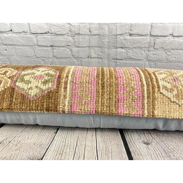 Brown 12 x 46 Lumbar Rug Pillow Turkish Traditions Turkish Pillow Cushion Cover For Sale - Image 8 of 8