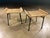 Amber Pair of Caned Stools with Iron Frame by Carlo Hauner, Forma, Brazilian Modern, 1950s - Lot 851B For Sale - Image 8 of 13