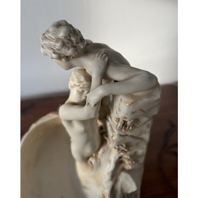 Art Nouveau Porcelain Sculpture of Lovers by Aloïs Hampel for Royal Dux Bohemia, 1910-1920 For Sale - Image 10 of 18