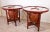 Pair of Early 20th Century Antique Chinese Polychrome Gilt Decorated Red Drum Glass Top Tables For Sale - Image 12 of 12