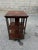 Brown Early 20th Century Pair of Edwardian Style Revolving Mahogany Inlaid Bookcase Side Tables For Sale - Image 8 of 16