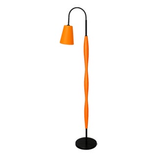 Postmodern Orange Floor Lamp, 1990s For Sale
