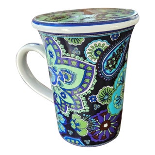 Late 20th Century Vera Bradley Mug For Sale