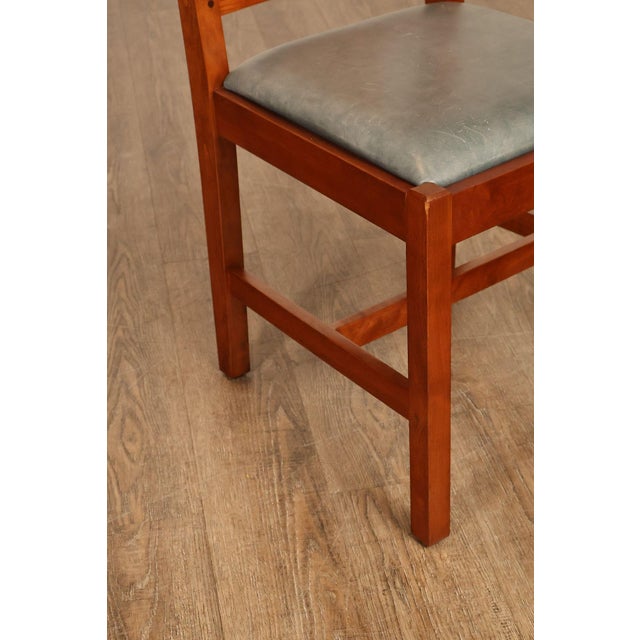 Stickley Mission Collection Set Of Eight Cherry Spindle Dining Chairs For Sale - Image 12 of 18