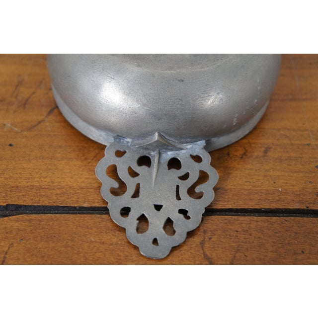 Antique 18th Century English Pewter Porringer Cup Bowl Porridge Dish For Sale - Image 12 of 13