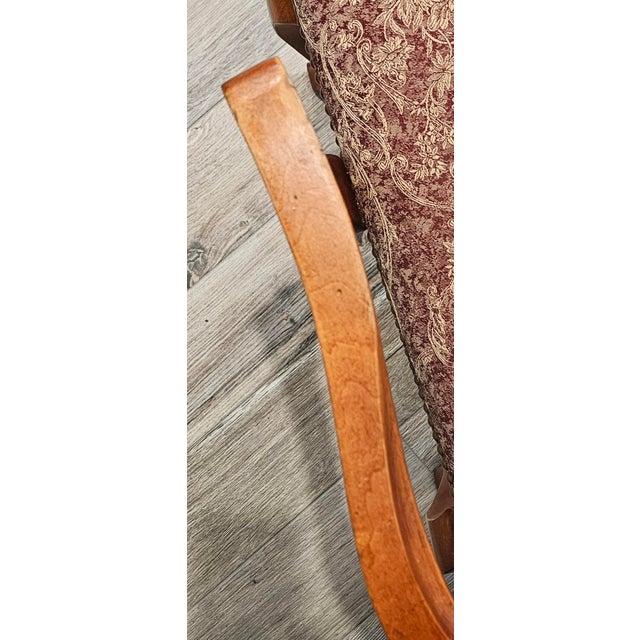 Ethan Allen Legacy Collection French Country Upholstered Arm Chairs For Sale - Image 9 of 15
