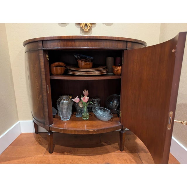 2000 - 2009 Baker Demilune Historic Charleston Console For Sale - Image 5 of 6