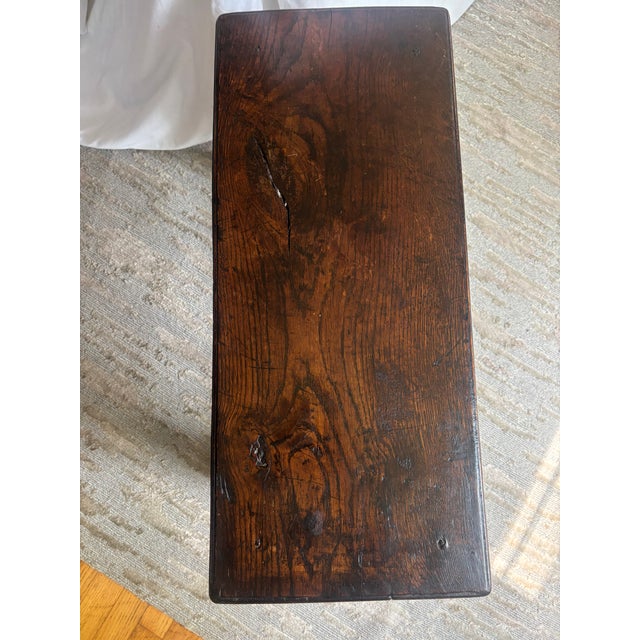 Burnt Umber JacobeanStyle Oak Joint Stool, 19th Century For Sale - Image 8 of 10
