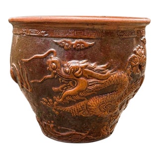 Vintage Chinese Dragon Planter For Sale