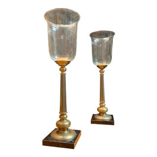 1990s Chapman Classic Candle Torchieres - a Pair For Sale