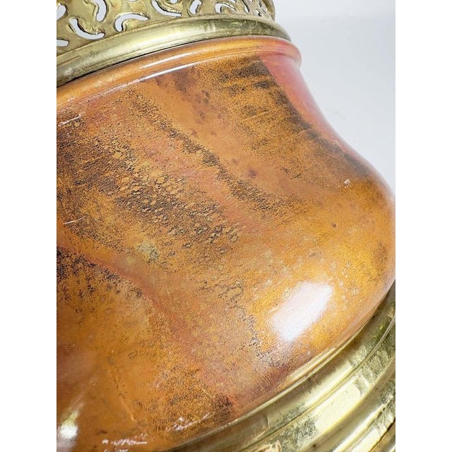 Vintage Brass and Metal Planter, France, 1970s For Sale - Image 10 of 11