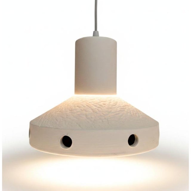 Matte Glazed Ceramic Hanging Lamp, 1970s For Sale - Image 3 of 18