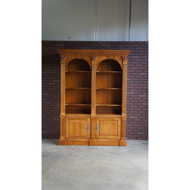 Ethan Allen Legacy Double Arch Library Bookcase Chairish