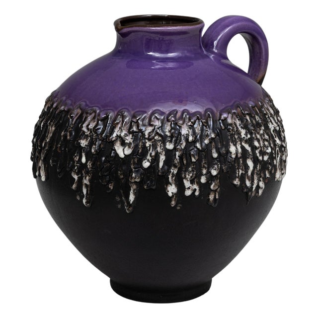 20th Century German Fat Lava Ceramic Jug For Sale