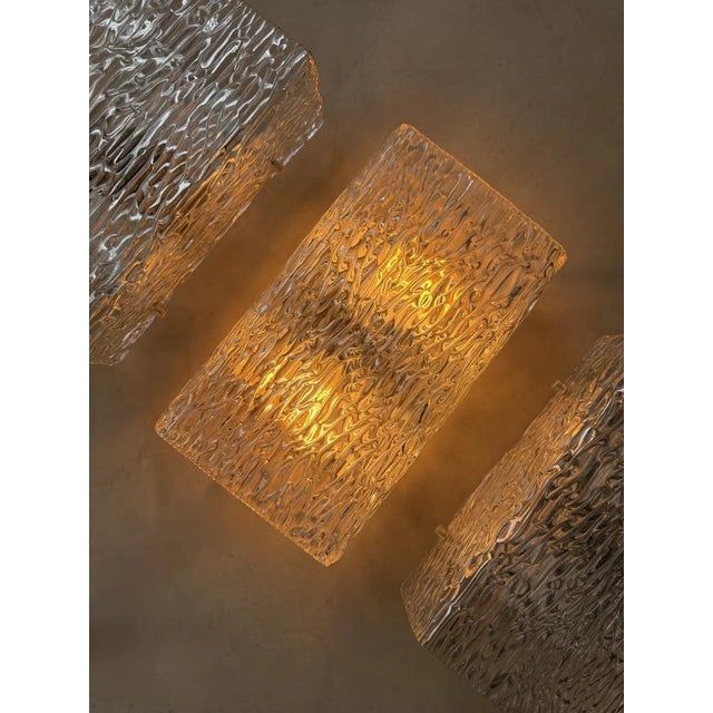 Wall Lamp in Textured Glass from Kalmar Franken, 1960s For Sale - Image 13 of 13