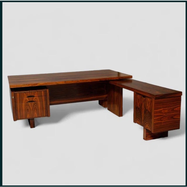 Corner Desk from Lysgaard Mobler, Denmark, 1960s For Sale - Image 9 of 9