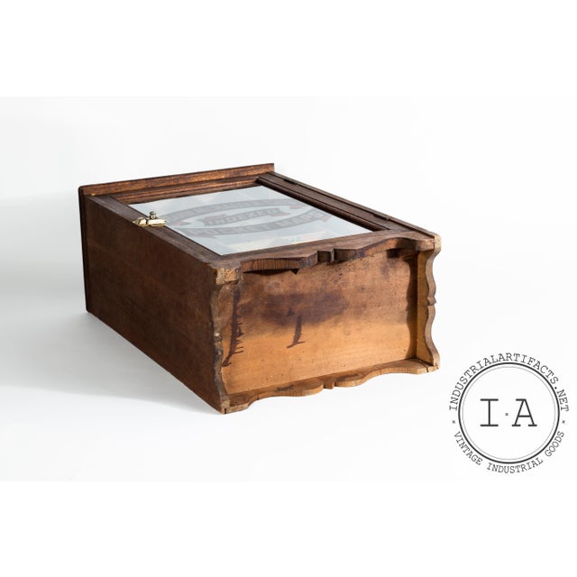 Wood Antique Rand McNally & Co Pocket Map Cabinet For Sale - Image 7 of 9