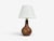 Søholm Stentøj, Danish Mid-Century Modern, Table Lamp, Burnt Orange Ceramic, Denmark, 1960s An unglazed brutalist style...