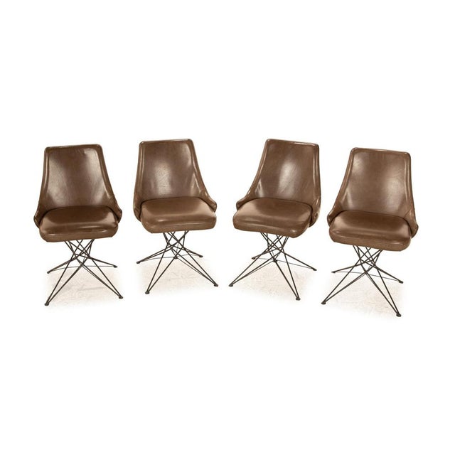 Leather Athena Chairs from Arketipo Firenze, Set of 4 For Sale - Image 12 of 12