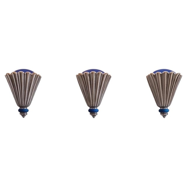 Art Deco Wall Lights from CS Arte, Florence, Italy, 1970s, Set of 3 For Sale - Image 11 of 11