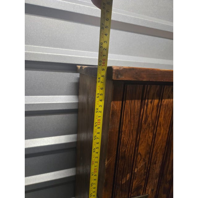 Antique Primitive Wood General Store Cubby Cabinet – Vintage Pigeonhole Organizer For Sale In Phoenix - Image 6 of 12