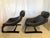Black Kroken Style Leather Armchairs, a Pair For Sale - Image 8 of 12