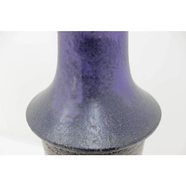 Mid-Century Modern Large Czech Ceramic Vase, 1968 For Sale - Image 3 of 6