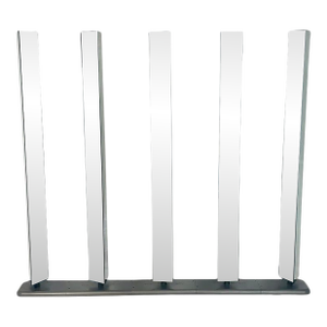 1980s Architectural Mirrored Room Divider by Edra With Rotating Triangular Panels