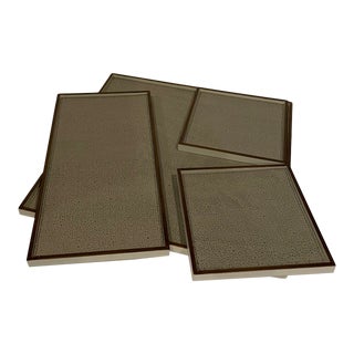 2000s Barbara Barry for Global Views Nesting Trays- 4 Pieces For Sale