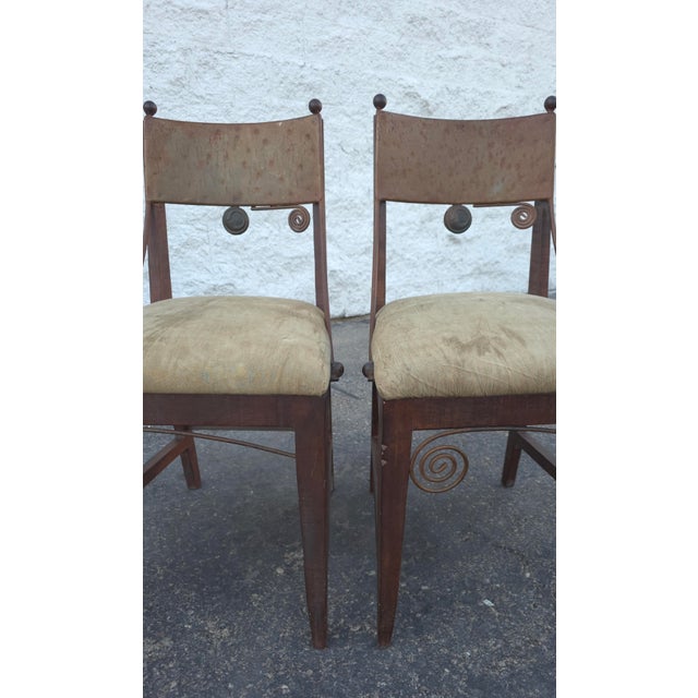 Brown Vintage Handmade Rustic Dining Set Attributed to Carlo De Anda For Sale - Image 8 of 16