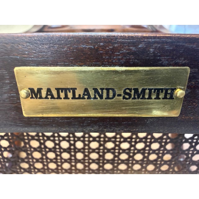 English Style Regency Armchair by Maitland Smith ~ a Pair For Sale - Image 10 of 10