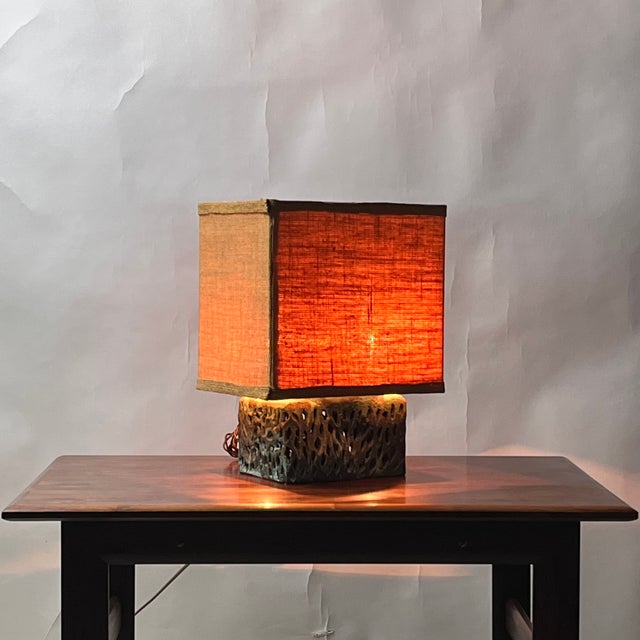 Mid-Century Modern 1960s Unique Welded and Patinated Bronze Lamp in the Style of Harry Bertoia For Sale - Image 3 of 10