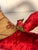Cute Vintage Christmas Boot Red Velvet For Sale - Image 4 of 4