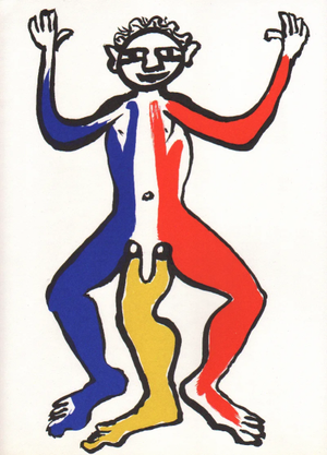 Calder Original Lithograph Dm05212 Derriere Le Miroir 1975