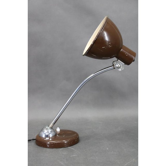 Brown Italian Table Lamp attributed to Lariolux, 1950s For Sale - Image 8 of 18