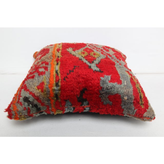 Art Deco Antique Oushak Rug Pillow Cover -14'' X 14'' For Sale - Image 3 of 9