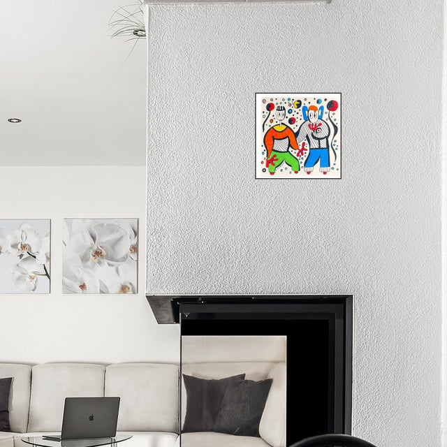 You and I in Motion is a lively duet between two characters who seem caught mid-gesture, as if they were about to step...