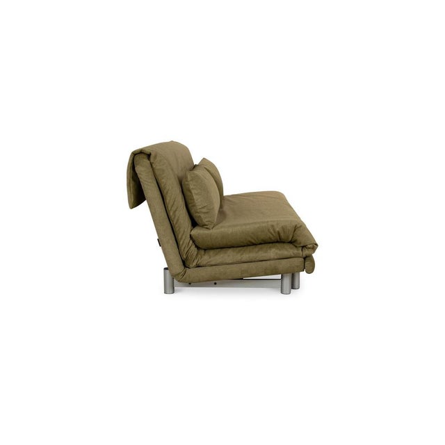 Multy Fabric Three-Seater Green Sofa with Manual Sleeping Function from Ligne Roset For Sale - Image 9 of 12