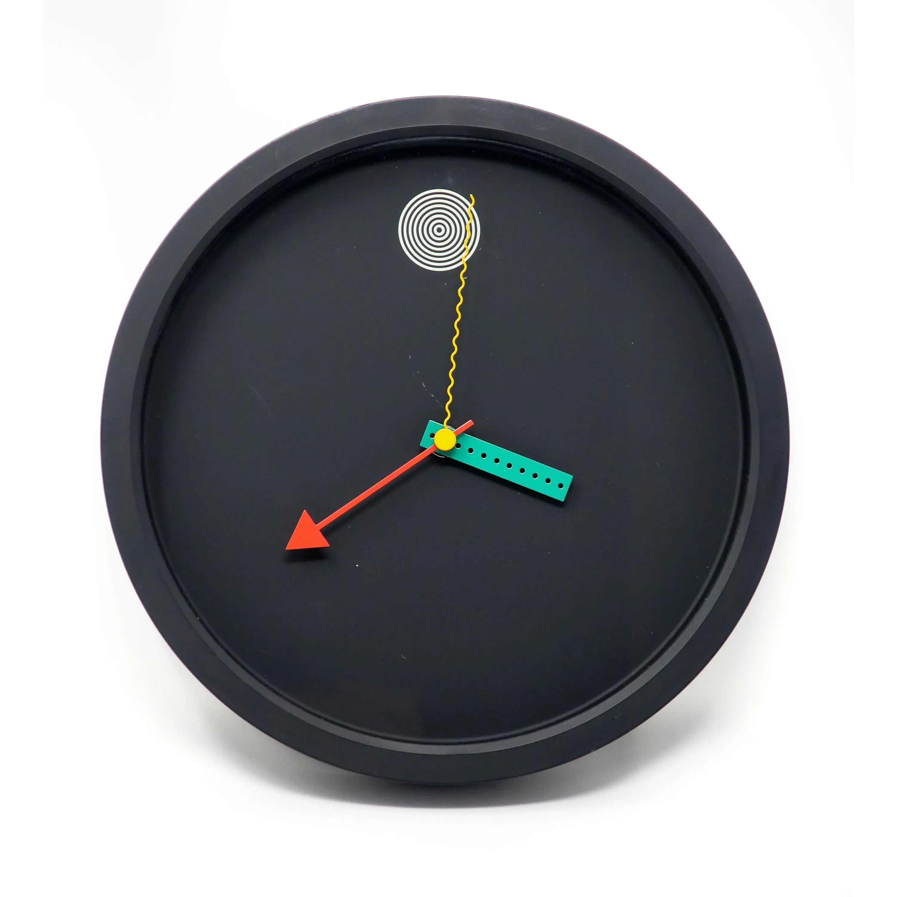 1980s Postmodern Wall Clock by Shohei Mihara for Wakita | Chairish