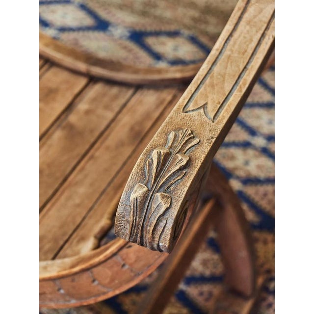 2000 - 2009 Antique Dagobert Armchair in Walnut For Sale - Image 5 of 10
