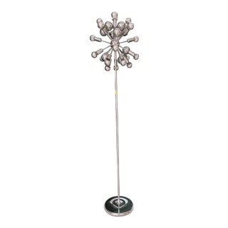 1960's Mid Century Modern Chrome Sputnik Floor Lamp For Sale