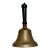 Very Large Size Authentic Antique Late 19th Century American Brass Schoolhouse Bell - 11 Inches Tall For Sale