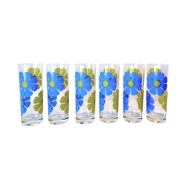 Mid-Century Modern 1970s Mid-Century Modern Colony 'Moon Flower' Highball Glasses, Set of 6 For Sale - Image 3 of 4