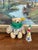 Vintage Steiff Clown Teddy Bear Plush With Original Outfit and Hat, Made in West Germany.. For Sale - Image 11 of 11
