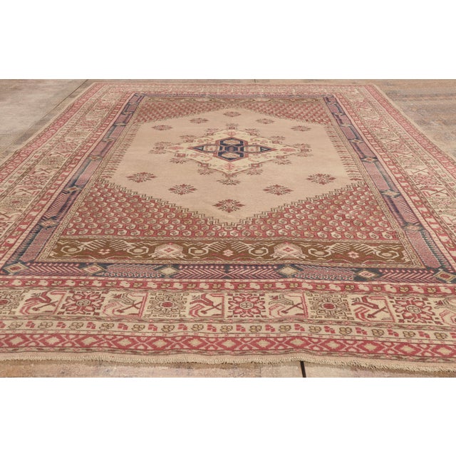 Vintage Turkish Oushak Rug, 06'08 X 09'06 For Sale - Image 9 of 10