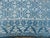 Indian 1930s Blue White Floral Antique N. Indian Agra Cotton Carpet 4'6" X 7' Handknotted Rug For Sale - Image 3 of 4