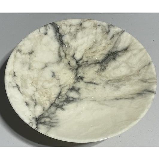 Italian Early 20th-Century Italian Carved Marble Tazza Pedestal Bowl For Sale - Image 3 of 4